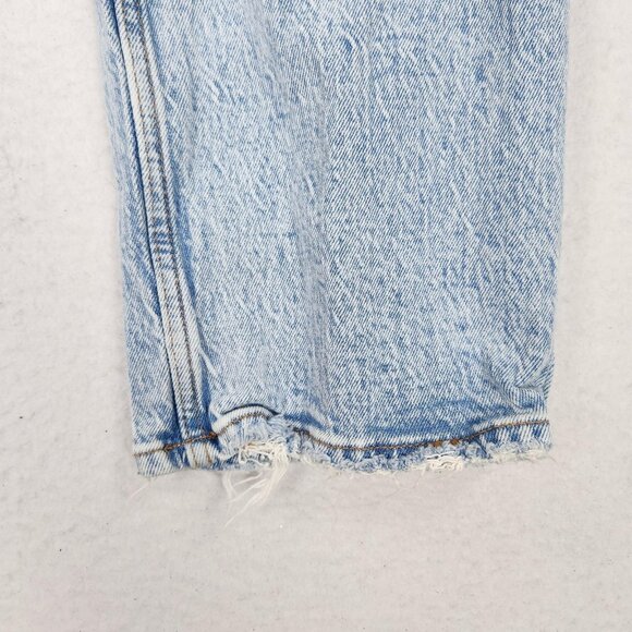 Abercrombie Fitch Jeans Womens 26 2 Short Blue 90s Baggy Curve Love Low Rise - Picture 3 of 13